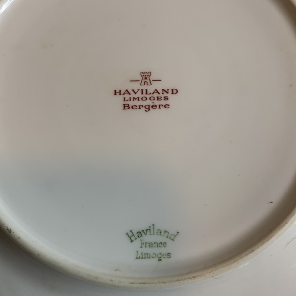 5-Haviland Limoges Bergere 7.5” Salad Plates Bone China - Picture 4 of 4